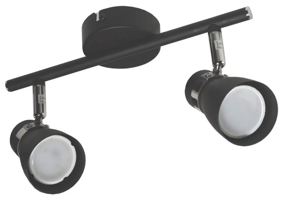 Luce Spot DEZ 2xGU10/30W/230V nero