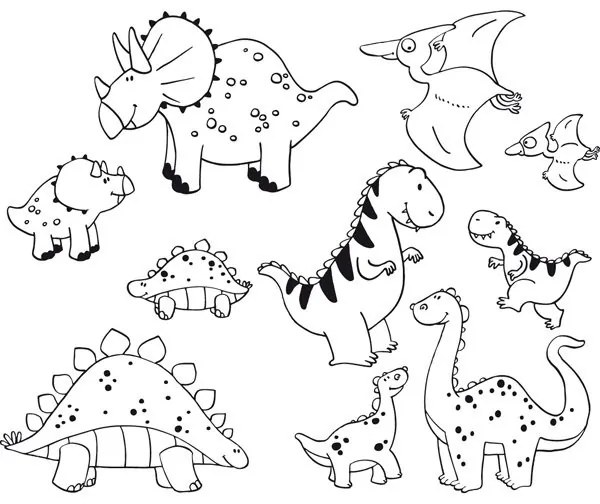 Timbri per bambini StampoMinos - Dinosauri