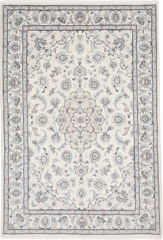 Nain Tappeto 140 x 200 (Iran) Annodato A Mano
