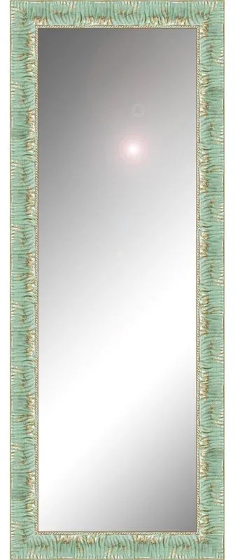 Specchio rettangolare in legno verde 125 x 40 cm