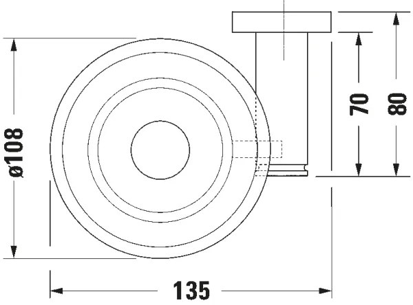 Duravit 99174600 - Portasapone da parete D-CODE, sinistro, nero opaco
