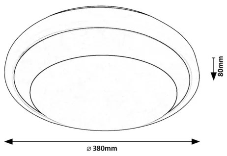 Rabalux 71273 - Plafoniera LED BARBORA LED/24W/230V 4000K