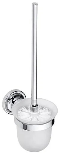 Scopino WC 11x37,5 cm argento/bianco