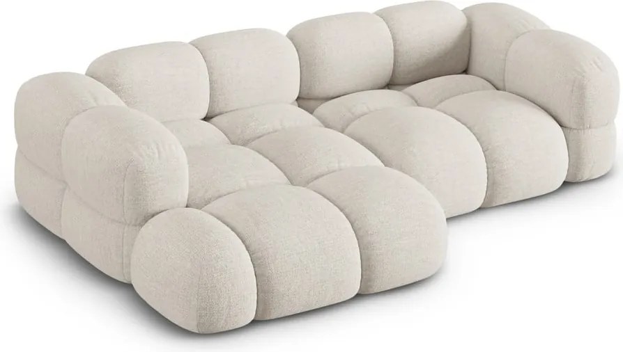 Divano angolare beige (con penisola a sinistra/con chaise lounge) Loretto – Cosmopolitan Design