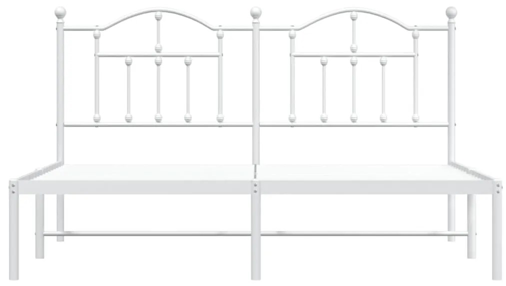 Giroletto con testiera metallo bianco 183x213 cm