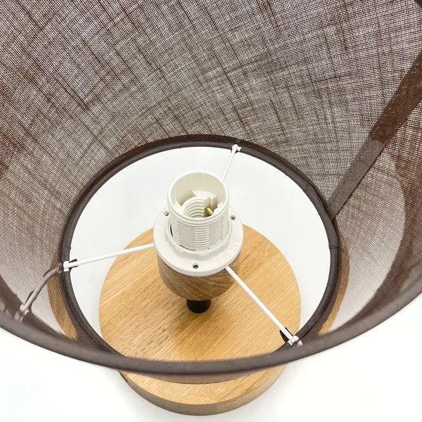 Brilagi - LED Lampadario a plafone ANTHONY 1xE14/60W/230V quercia/marrone