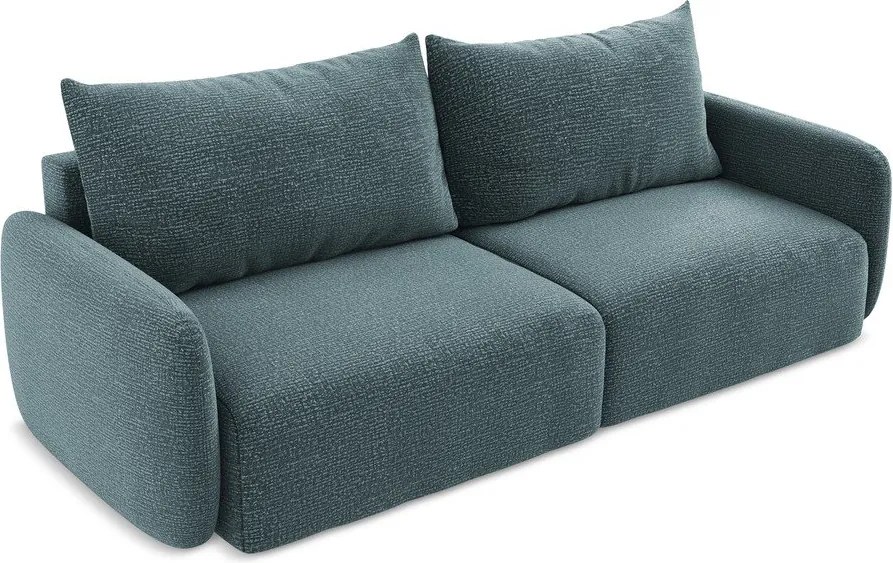 Divano turchese allungabile/con contenitore 238 cm Kalena – Makamii