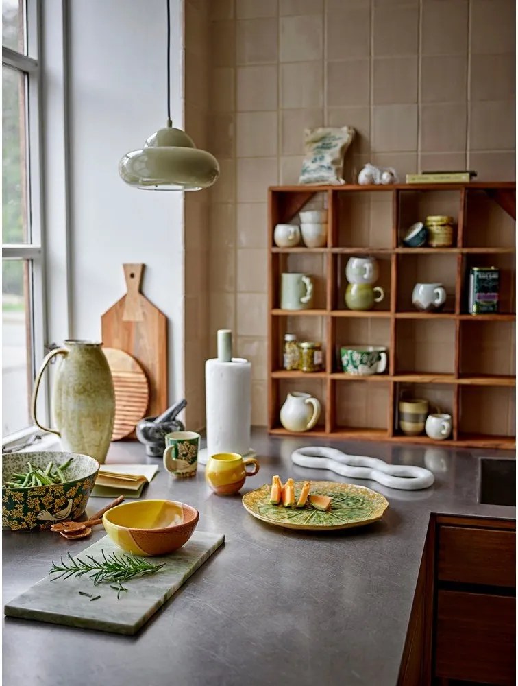 Portarotolo da cucina verticale verde chiaro in marmo ø 15 cm Emy – Bloomingville