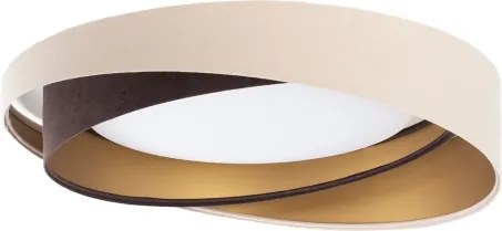 Plafoniera LED dimmerabile SM. GALAXY M. 24W/230V Ø55 cm beige/marrone/oro + telecomando