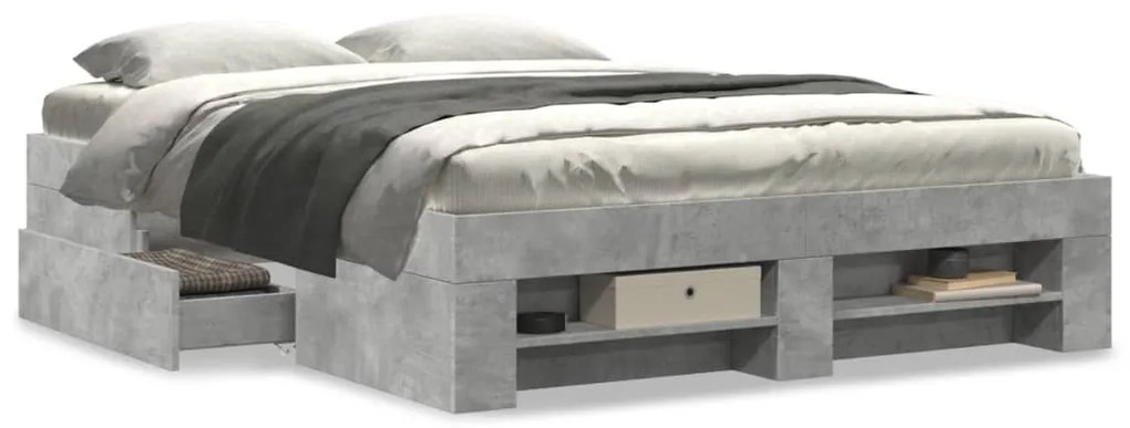 Giroletto Grigio Cemento 140x200 Cm İn Legno Multistrato /