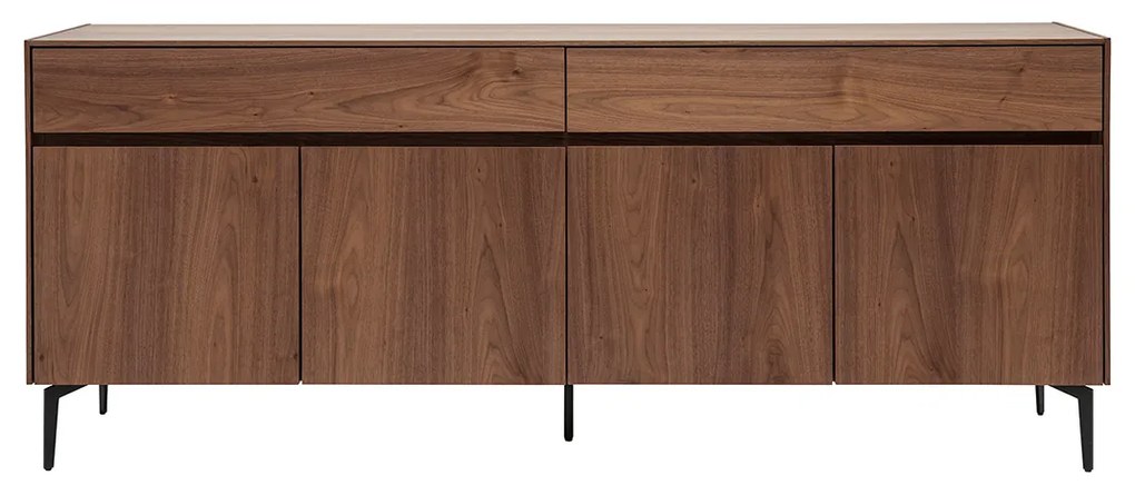 Credenza design impiallacciatura noce L180 cm BLISS