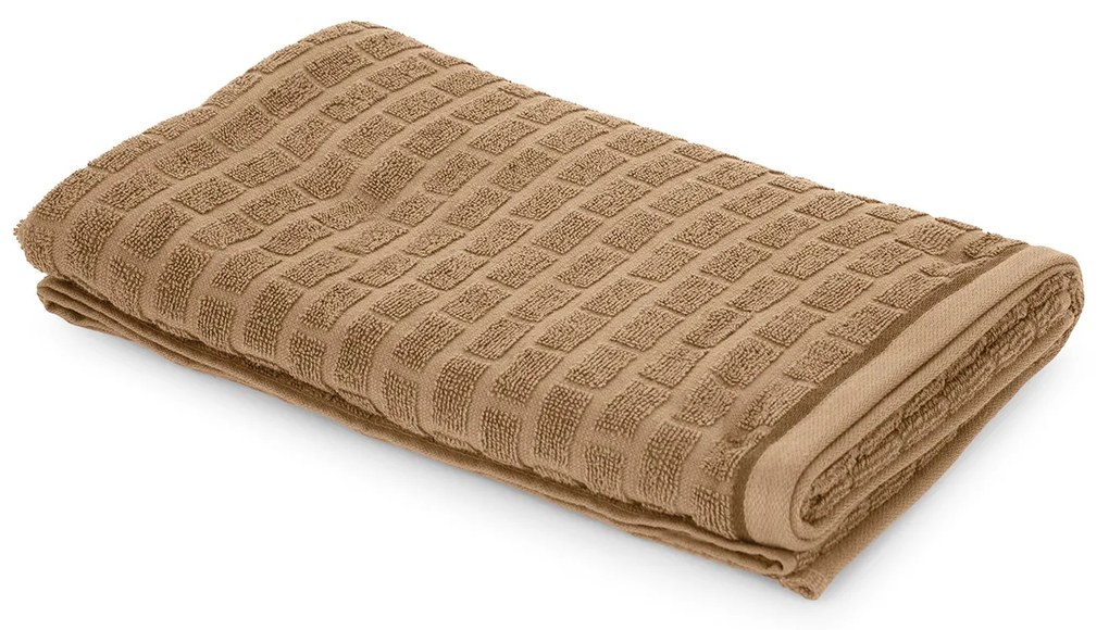 Asciugamano viso cotone Pop Corn Brick beige chiaro