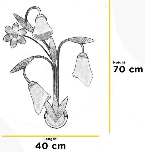 ONLI - Applique ALGA 3xE14/6W/230V bronzo