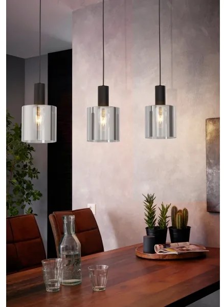 Eglo 98753 - Lampadario a sospensione con filo GOROSIBA 3xE27/40W/230V