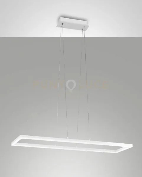 Bard sospensione bianca nw l.92x32cm a led 4000k - 52w - 5400 lm di...