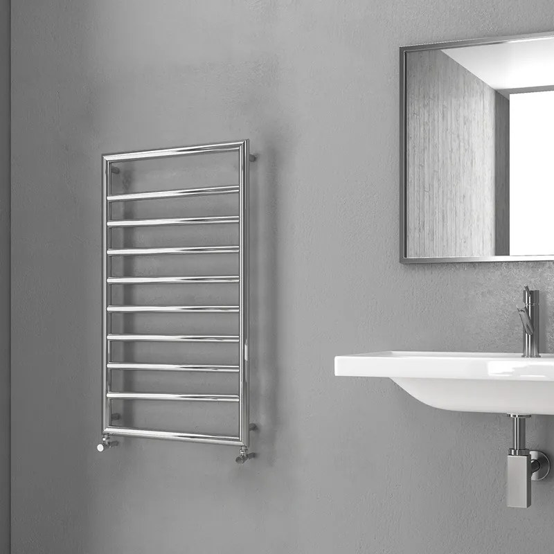 Scalda salviette bagno 900x500mm cromato interasse 462 mm KAM-D7009C - KAMALU