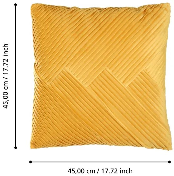 Eglo 420263 - Cuscino decorativo SHOURA 45x45 cm giallo