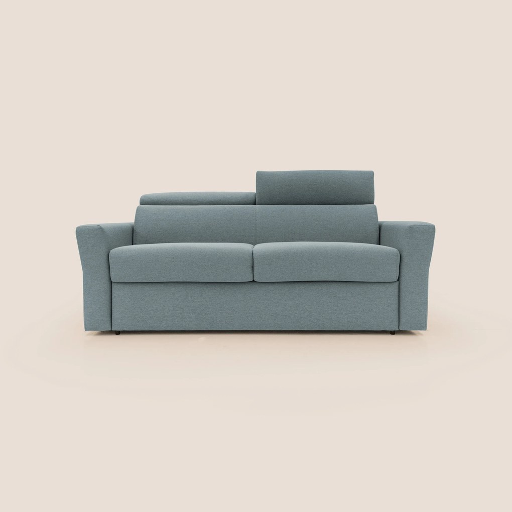 Avalon divano letto 100% ecosostenibile con materasso alto 18 cm in tessuto smacchiabile T05