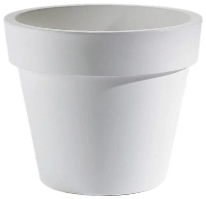 Vaso per piante e fiori SUPER in polietilene bianco H 52 cm Ø 60 cm