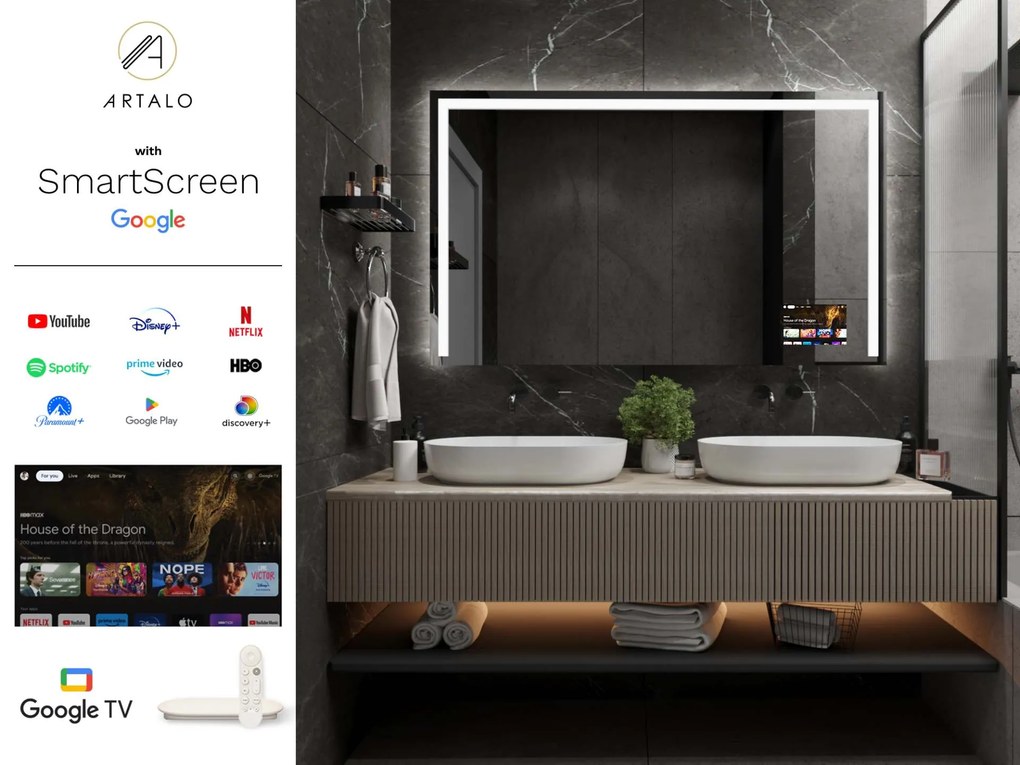 Specchio con illuminazione LED  M9