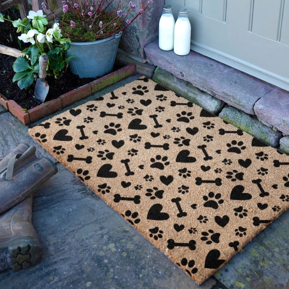 Zerbino in fibre di cocco 60x90 cm Paws and Bones – Artsy Doormats