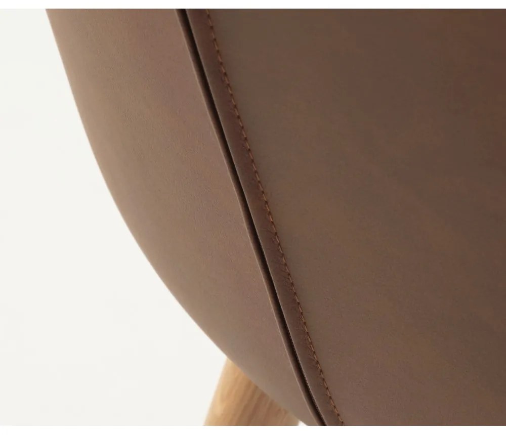 Sedie da pranzo in set marroni in metallo 2 pz Teslin – Unique Furniture