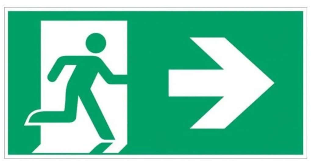 Pittogramma adesivo di segnalazione per Lampada di Emergenza Serie Lux