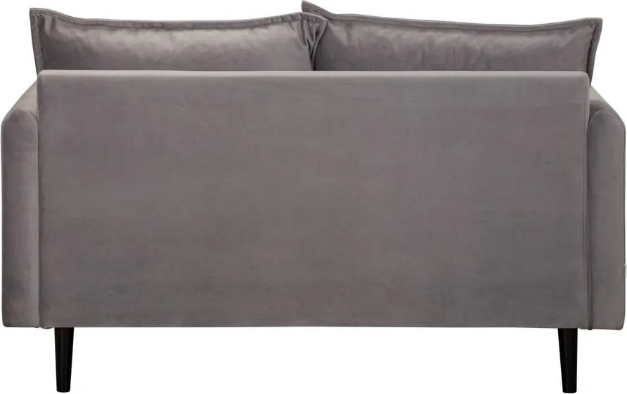 Divano grigio con rivestimento in velluto 138 cm Juli – Ropez