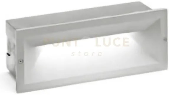 Ges351- segnapassi ad incasso colore grigio metallizzato a led 4000...