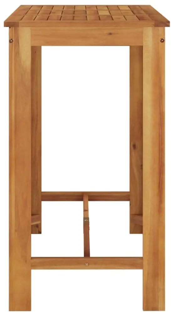 Tavolo da bar da giardino 120x60x105cm legno massello di acacia