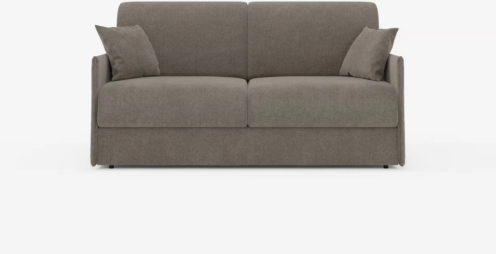 Evans divano letto matrimoniale sfoderabile - design compatto e vano porta guanciali in tessuto smacchiabile T23