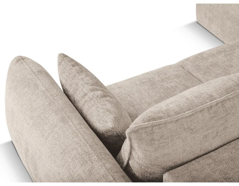 Divano angolare beige (angolo sinistro) Matera - Cosmopolitan Design