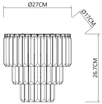 Applique MILANO 2xE14/40W/230V oro