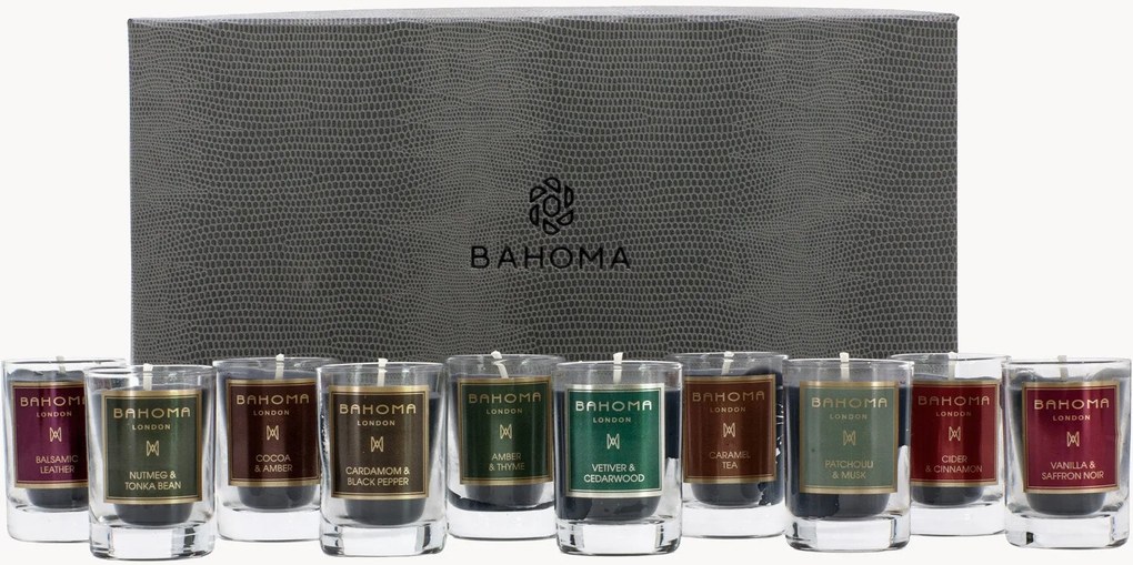 Set di 10 candele fatte a mano mini in scatola regalo Discovery