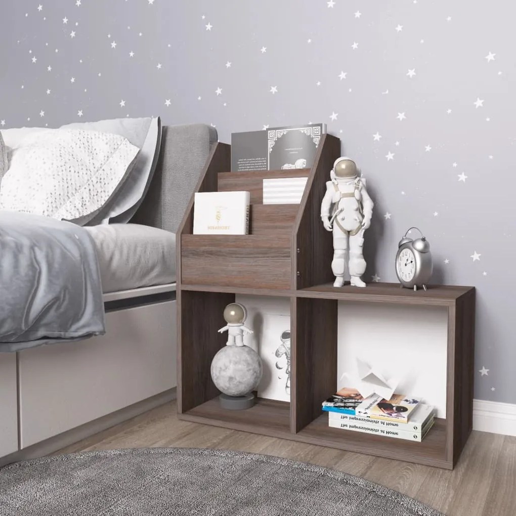 Portariviste Bimbi Grigio Rovere Sonoma 71x30x78,5 Multistrato /