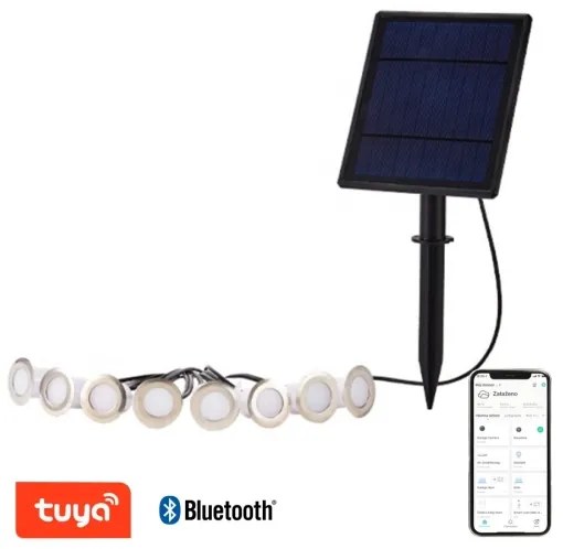 Immax NEO 07905L - Lampada solare LED RGB dimmerabile 8xLED/0,25W/5V IP65 Tuya