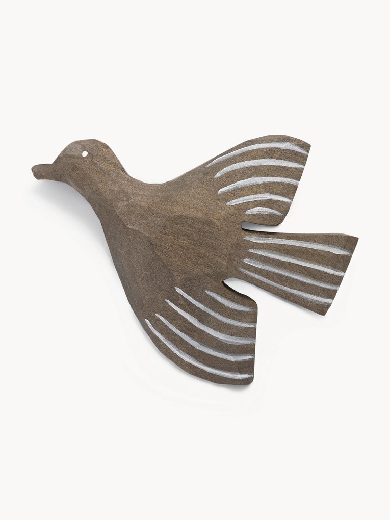 Gancio da parete per bambini in legno di betulla fatto a mano Lola Bird