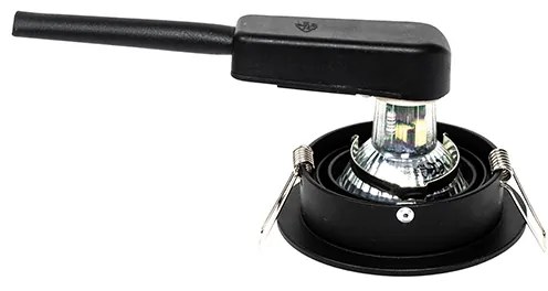 Set di 6 Faretti da Incasso Moderni Neri - Rondoo