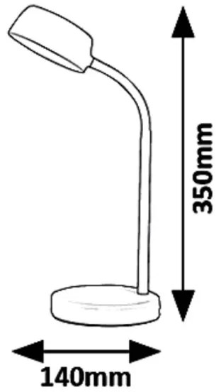Rabalux 6778 - Lampada da tavolo LED BERRY LED/4,5W/230V
