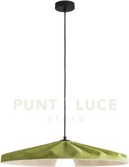 Lampadario a sospensione wimbledon in feltro verde paralume 69cm 1 ...