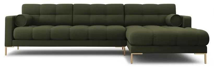 Divano angolare verde (angolo destro) Bali - Cosmopolitan Design
