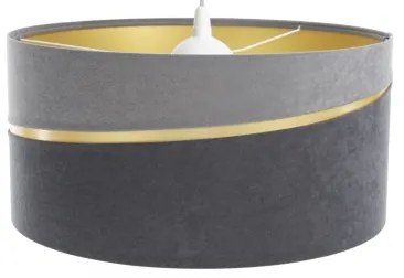 Lampadario a sospensione con filo SWING 1xE27/60W/230V grigio/oro