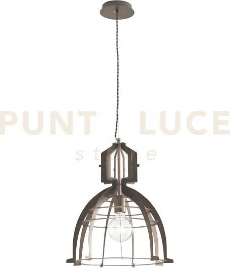 Lampadario a sospensione urban in metallo bronzo 1 luce attacco e27...
