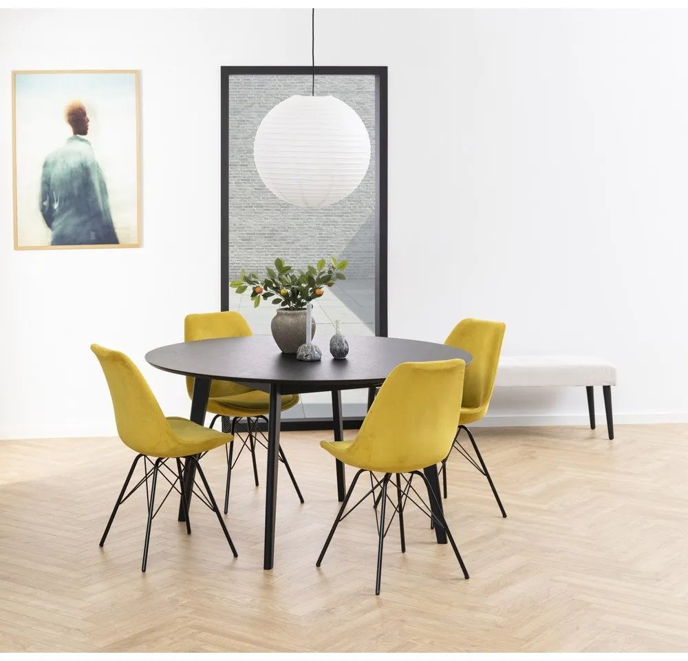 Sedia da pranzo gialla Eris - Actona