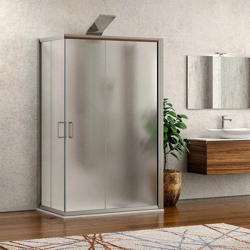 Box tre lati 70x90x70 altezza 180 vetro opaco K410 - KAMALU