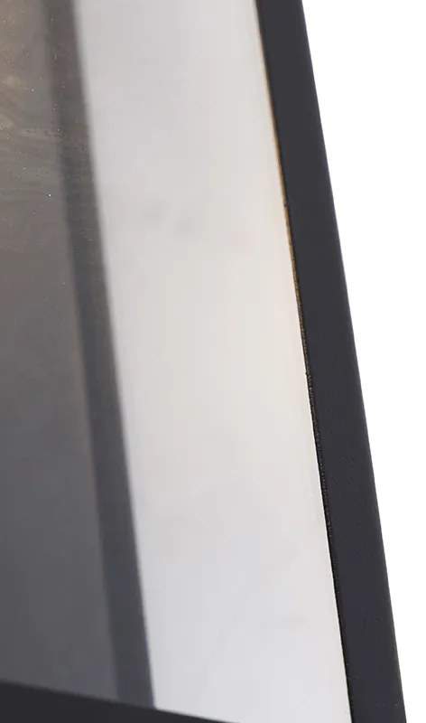 Lampada da parete esterna industriale nera IP44 con vetro - Rotterdam