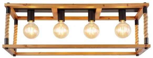 Globo 15691-4D - Plafoniera VERNON 4xE27/60W/230V