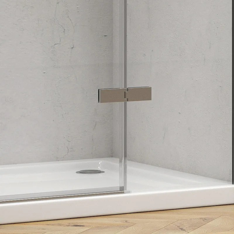 Porta doccia 130cm battente con 2 laterali fissi | KT6000 - KAMALU