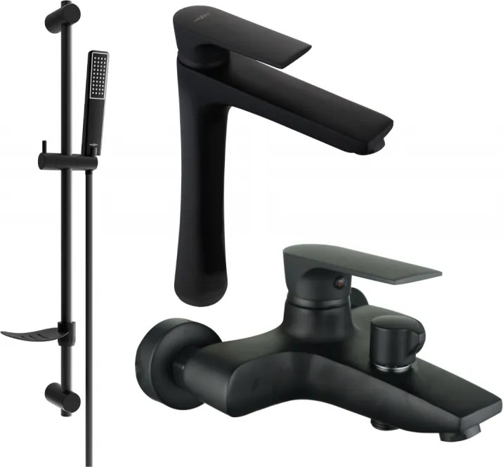 Mexen Axel DF72 set da bagno, nero 73813DF72-70