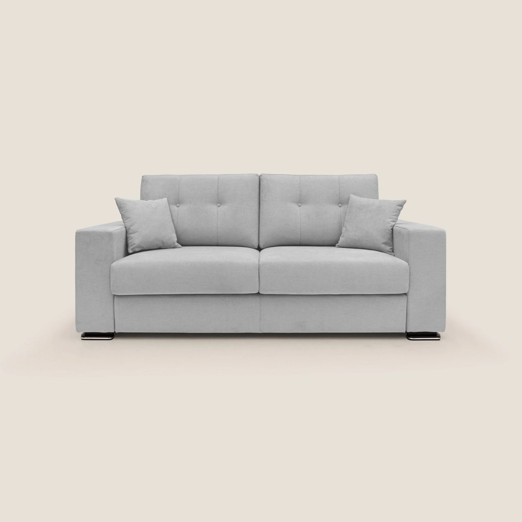 Giove divano in morbido tessuto impermeabile T02 grigio chiaro